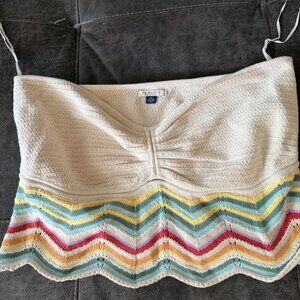 AE Cropped Crochet Tube Top